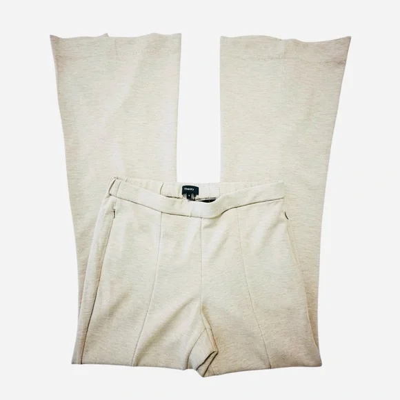 Theory Cream Boot-Cut Knit Pants - Picture 7 of 12